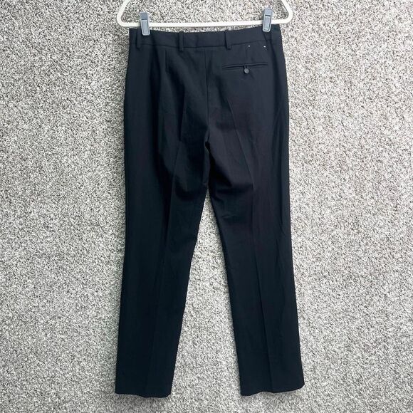 Calvin Klein Dress Pants Women’s 4 Black Crosshatched Modern-Fit Straight Leg - Picture 4 of 7